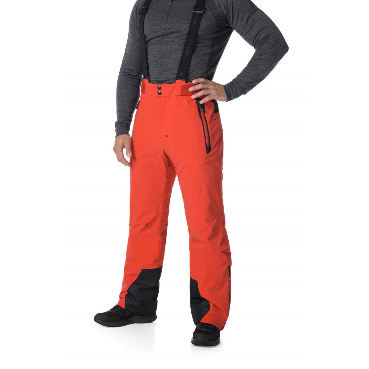 Men's Softshell Ski Pants Kilpi RHEA-M RED | PFC Free | 10k Waterproof KILPI - view 11