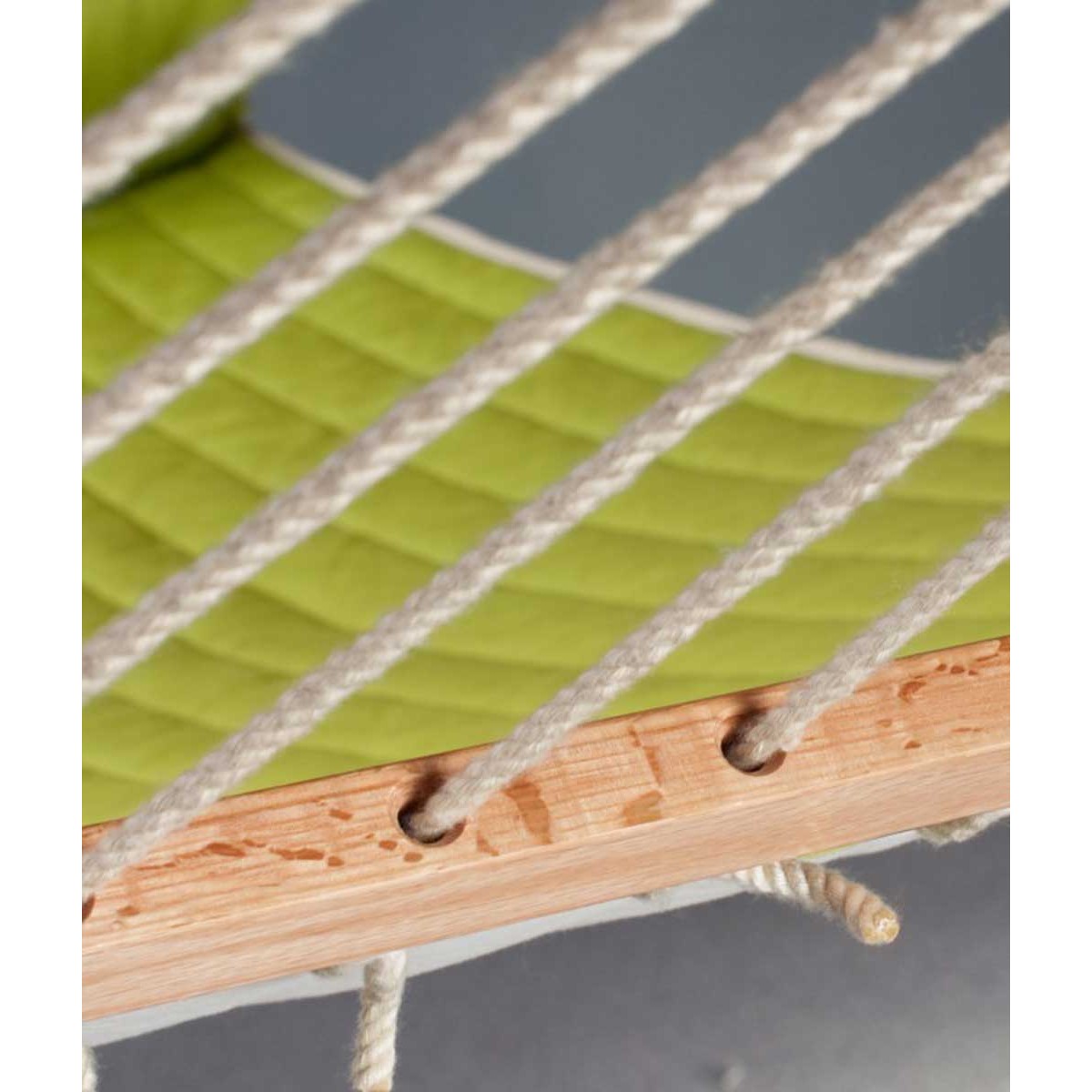 Double hammock with spreader bar and padded lying Alabama Avocado LA SIESTA - view 8 - Extreme-bg.com Double hammock with spreader bar and padded lying Alabama Avocado LA SIESTA - view 8
