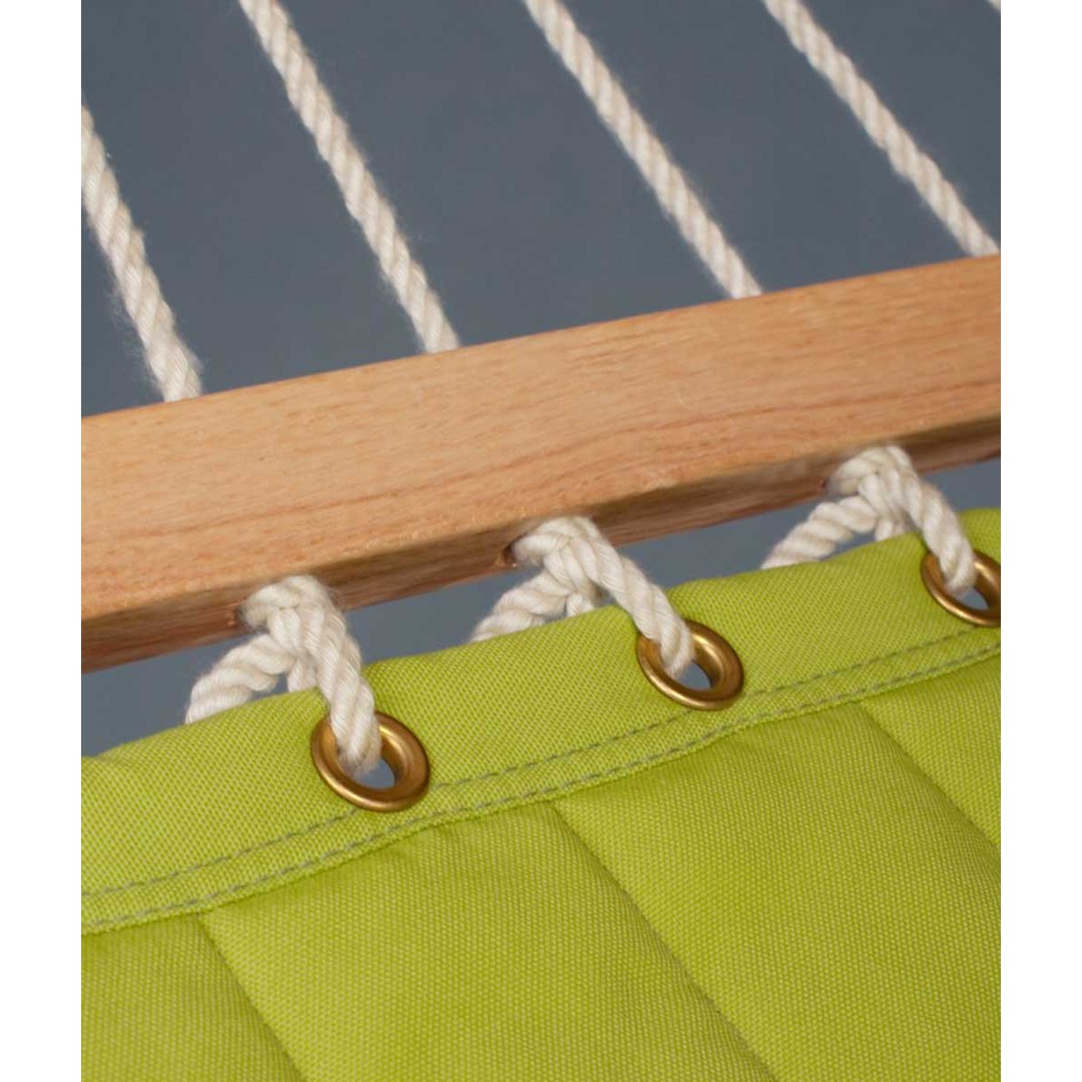 Double hammock with spreader bar and padded lying Alabama Avocado LA SIESTA - view 7 - Extreme-bg.com Double hammock with spreader bar and padded lying Alabama Avocado LA SIESTA - view 7