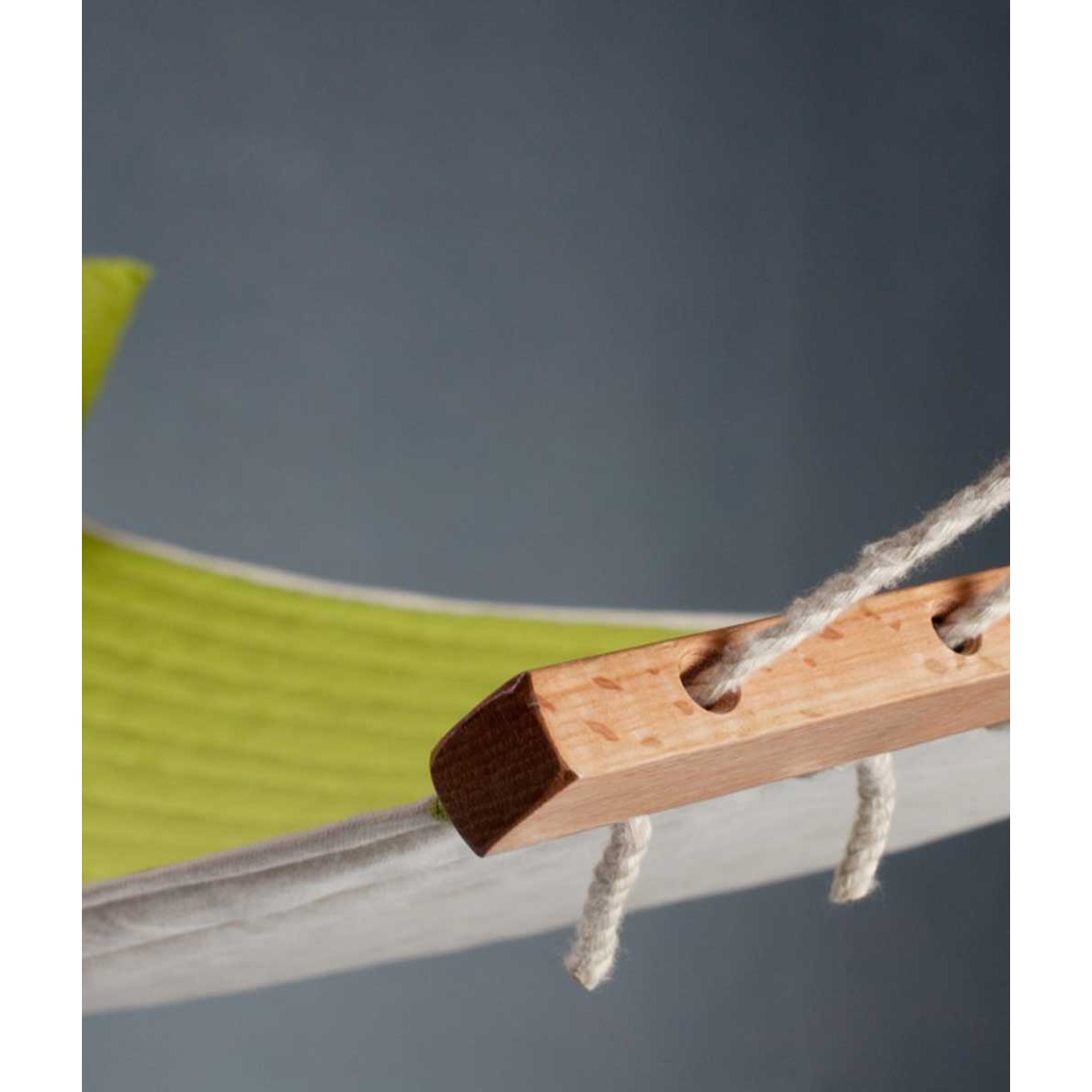 Double hammock with spreader bar and padded lying Alabama Avocado LA SIESTA - view 6 - Extreme-bg.com Double hammock with spreader bar and padded lying Alabama Avocado LA SIESTA - view 6