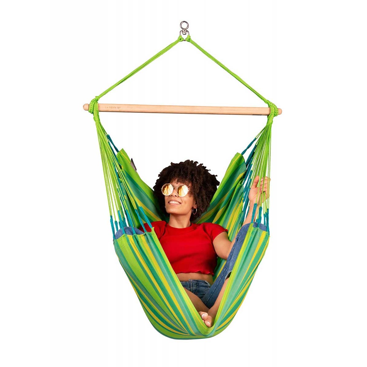 Single Hammock Chair Domingo Lime LA SIESTA - view 9 - Extreme-bg.com Single Hammock Chair Domingo Lime LA SIESTA - view 9