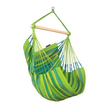 Single Hammock Chair Domingo Lime LA SIESTA - view 1