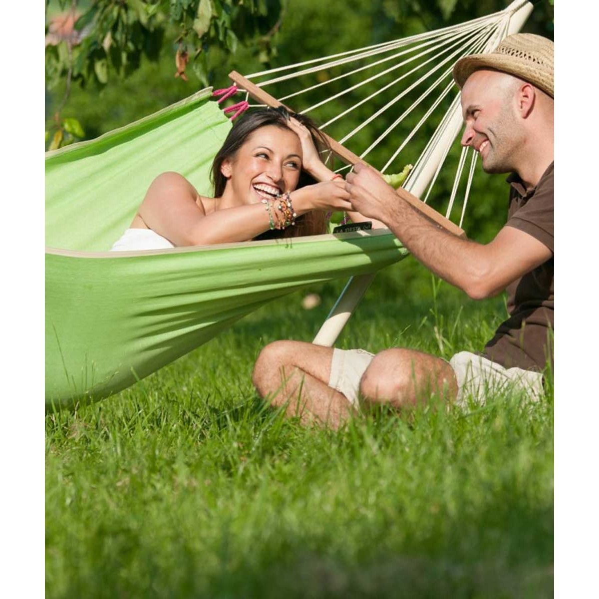 Хамак с рейки единичен Fruta киви LA SIESTA - изглед 9 - Extreme-bg.com Хамак с рейки единичен Fruta киви LA SIESTA - изглед 9