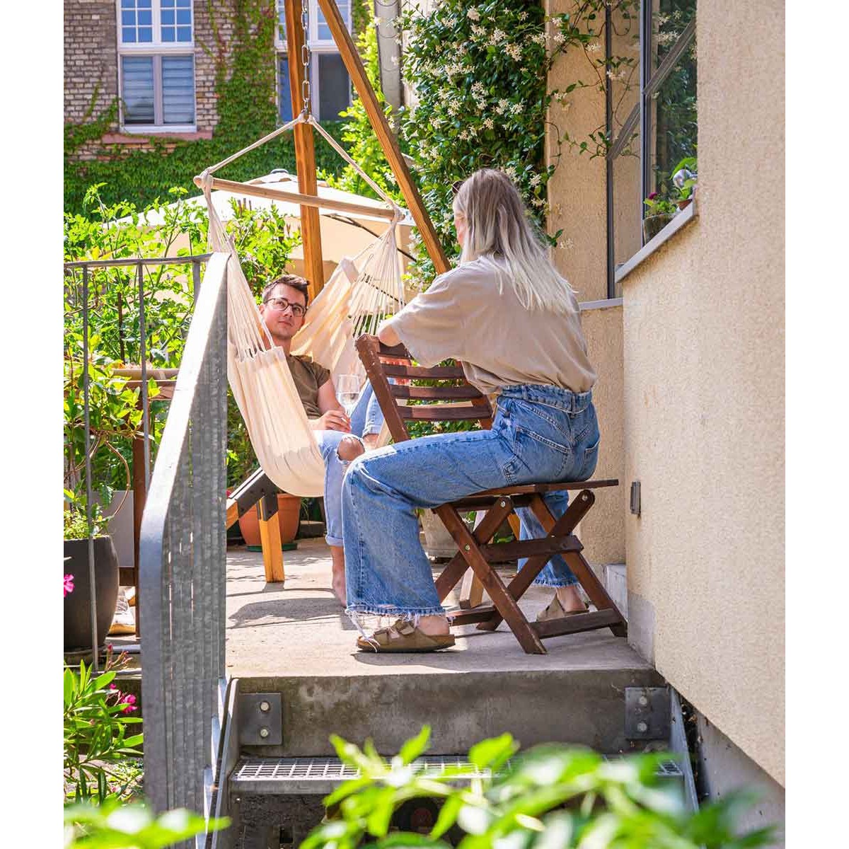 Single Hammock Chair Habana Latte LA SIESTA - view 4 - Extreme-bg.com Single Hammock Chair Habana Latte LA SIESTA - view 4