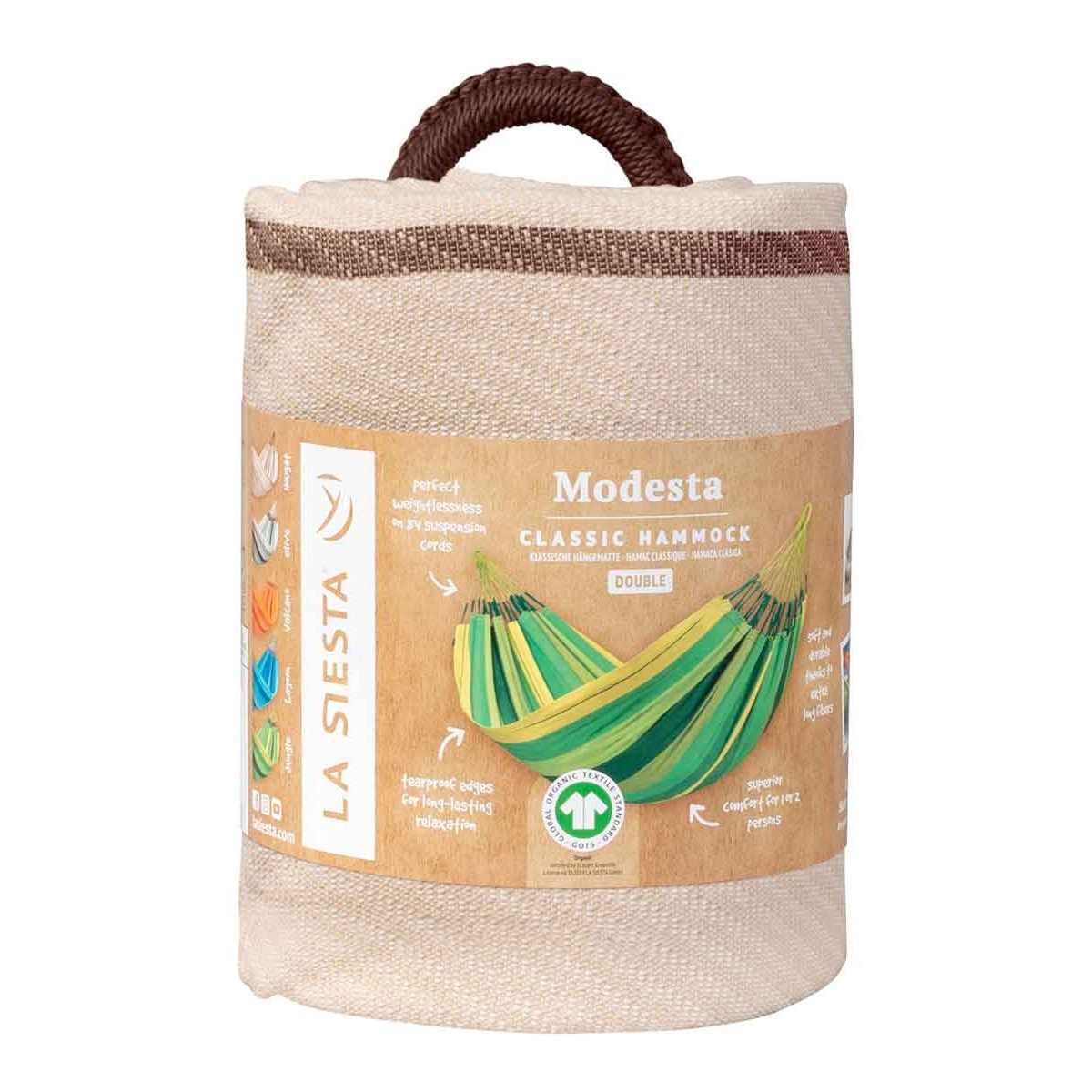 Double classic hammock Modesta Nougat LA SIESTA - view 5 - Extreme-bg.com Double classic hammock Modesta Nougat LA SIESTA - view 5