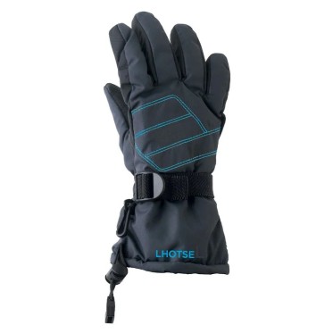 Kid's Ski Gloves Zwar Kid Anthracite/blue LHOTSE - view 1