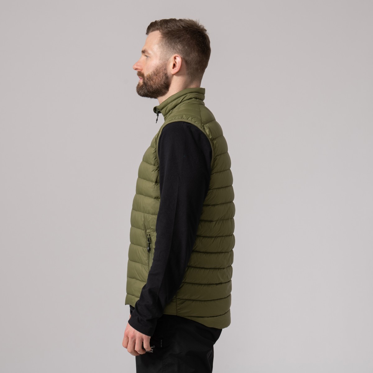 Mens Synergy Insulated Thermolite Gilet Khaki MAC IN A SAC - view 3