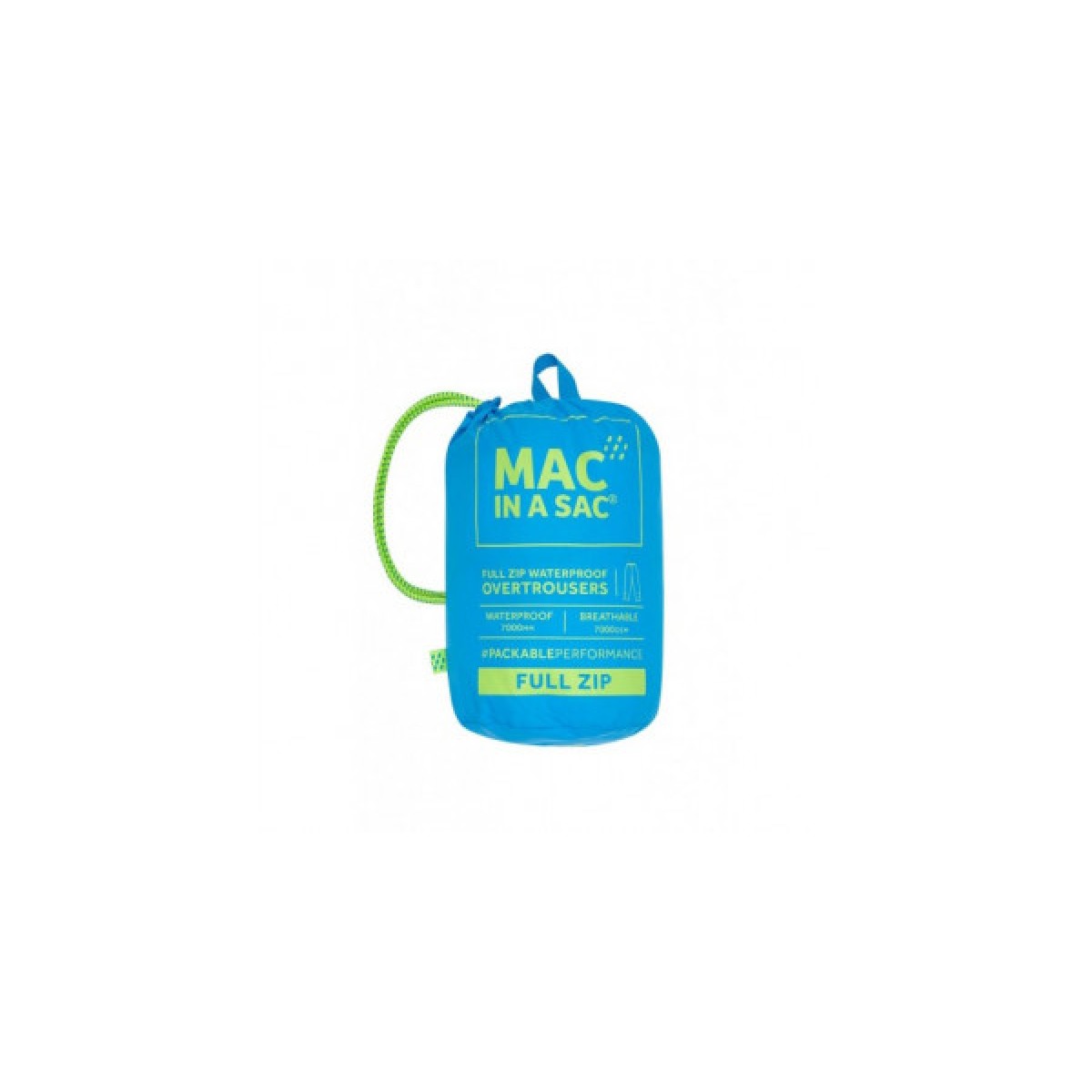 Панталон водоустойчив Mac in a sac Origin 2 Full Zip Overtrousers Neon Blue MAC IN A SAC - изглед 4