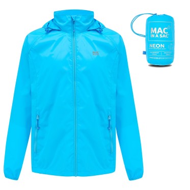 Яке водоустойчиво Mac in a Sac Origin 2 Adult Neon Blue N MAC IN A SAC - изглед 1