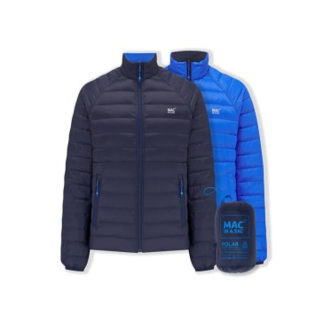 Down jacket reversible Mac in a sac Polar Down Navy/Saxe Blue MAC IN A SAC - view 1