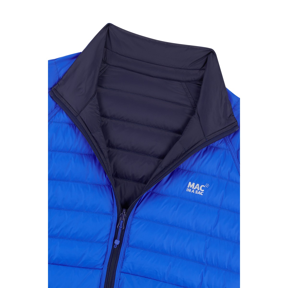 Down jacket reversible Mac in a sac Polar Down Navy/Saxe Blue MAC IN A SAC - view 3 - Extreme-bg.com Down jacket reversible Mac in a sac Polar Down Navy/Saxe Blue MAC IN A SAC - view 3