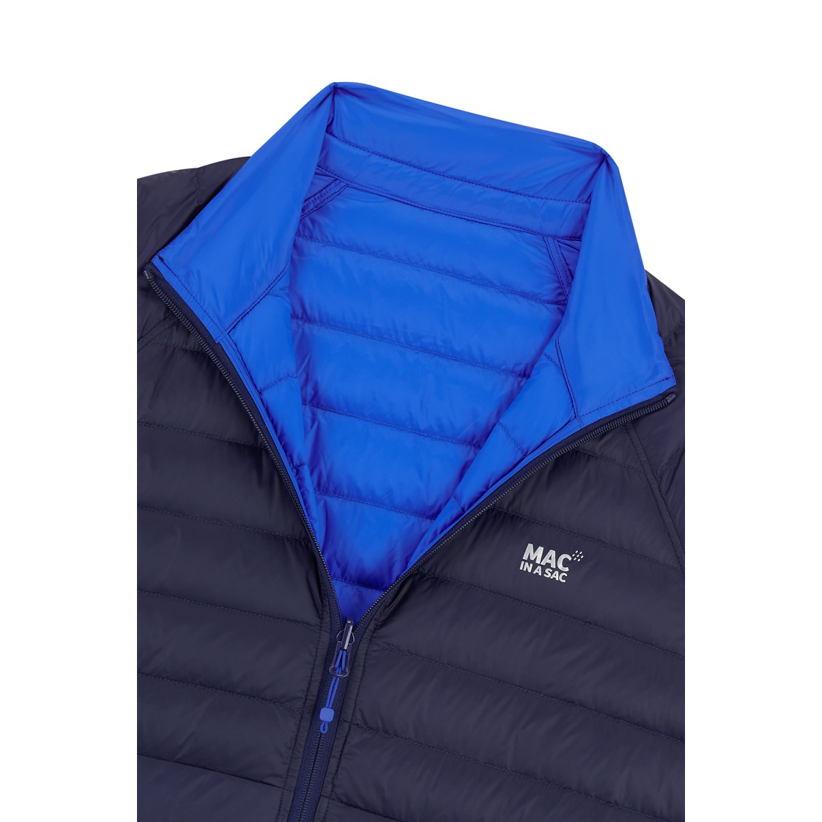 Down jacket reversible Mac in a sac Polar Down Navy/Saxe Blue MAC IN A SAC - view 6 - Extreme-bg.com Down jacket reversible Mac in a sac Polar Down Navy/Saxe Blue MAC IN A SAC - view 6
