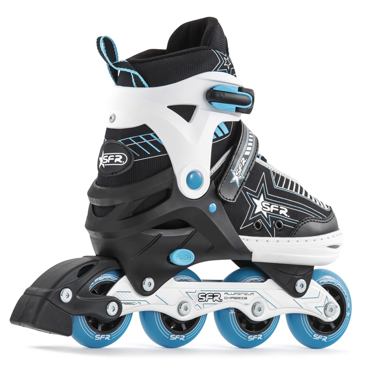 SFR Pulsar Blue Children's Adjustable Inline Skates SFR - view 4 - Extreme-bg.com SFR Pulsar Blue Children's Adjustable Inline Skates SFR - view 4