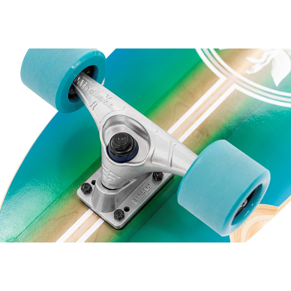 Сърф Скейт Mindless Wake 35 – Дълъг Сърф Борд за Асфалт с Pintail Дизайн и ABEC 9 (син) MINDLESS - изглед 13