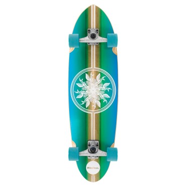 Сърф Скейт Mindless Wake 35 – Дълъг Сърф Борд за Асфалт с Pintail Дизайн и ABEC 9 (син) MINDLESS - изглед 1