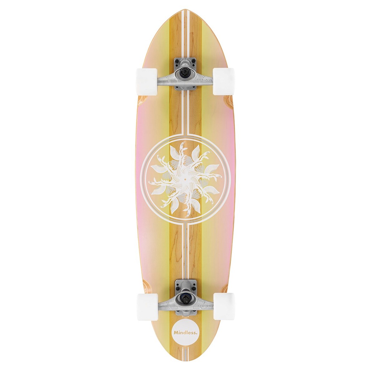 Сърф Скейт Mindless Wake 35 – Дълъг Сърф Борд за Асфалт с Pintail Дизайн и ABEC 9 (син) MINDLESS - изглед 3