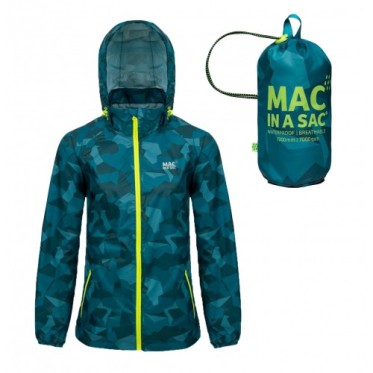 Яке водоустойчиво Mac in a Sac Origin 2 Edition Teal Camo MAC IN A SAC - изглед 1