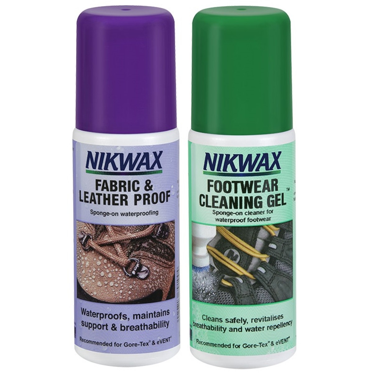 Комплект почистващ и импрегниращ препарат плат и кожа Nikwax NIKWAX - изглед 2 - Extreme-bg.com Комплект почистващ и импрегниращ препарат плат и кожа Nikwax NIKWAX - изглед 2