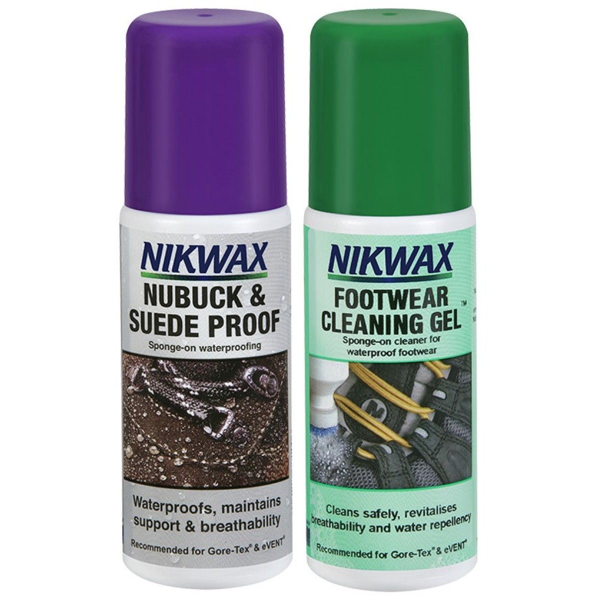Комплект почистващ и импрегниращ препарат набук и велур Nikwax NIKWAX - изглед 2 - Extreme-bg.com Комплект почистващ и импрегниращ препарат набук и велур Nikwax NIKWAX - изглед 2