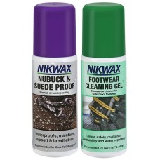 Комплект почистващ и импрегниращ препарат набук и велур Nikwax