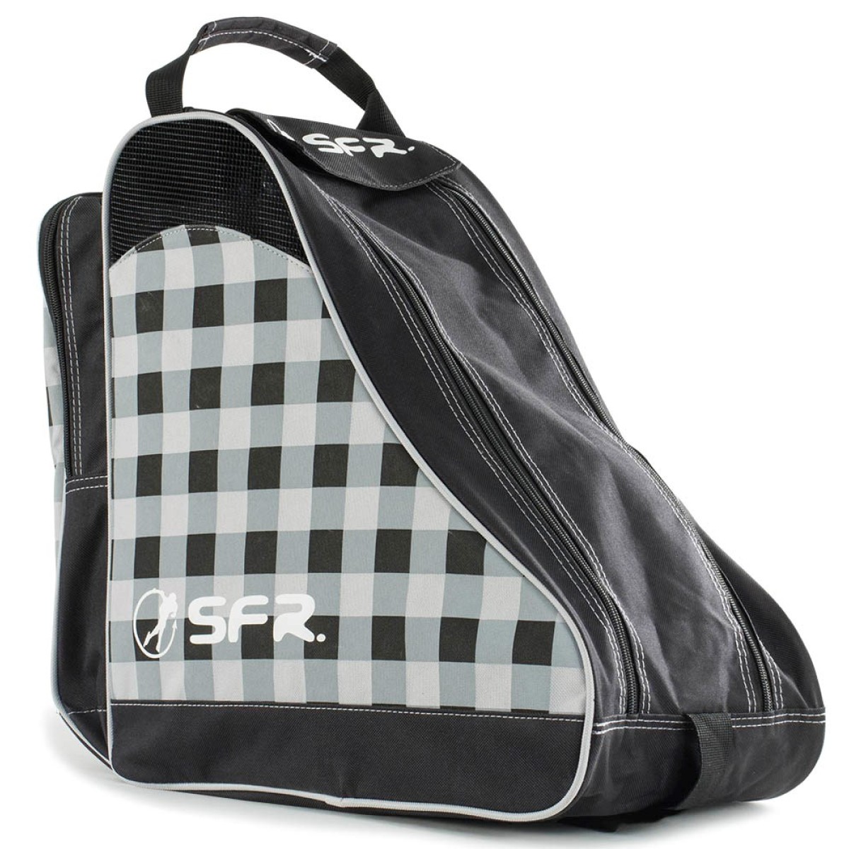 Сак за ролери и кънки Ice and Skate Bag Blk Chq SFR - изглед 2 - Extreme-bg.com Сак за ролери и кънки Ice and Skate Bag Blk Chq SFR - изглед 2