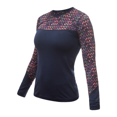 Дамска мерино тениска MERINO IMPRESS tee ls BLU SENSOR - изглед 1