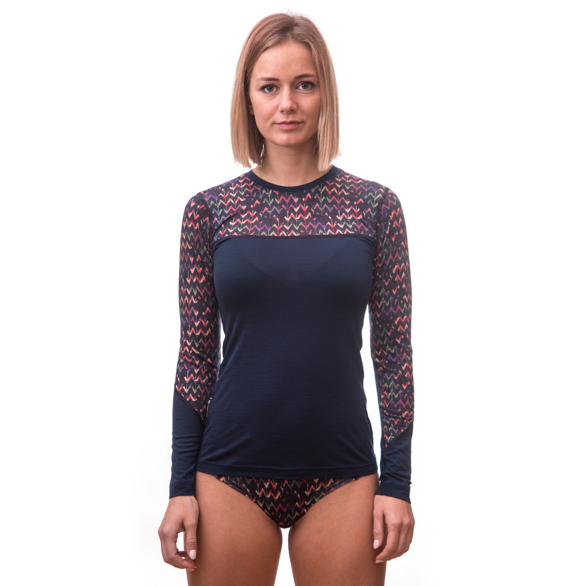 Дамска мерино тениска MERINO IMPRESS tee ls BLU SENSOR - изглед 5
