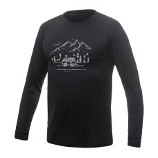 Мъжка мерино тениска MERINO ACTIVE PT tee ls BLK