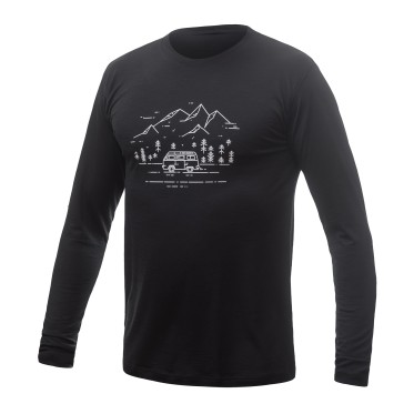 Мъжка мерино тениска MERINO ACTIVE PT tee ls BLK SENSOR - изглед 1