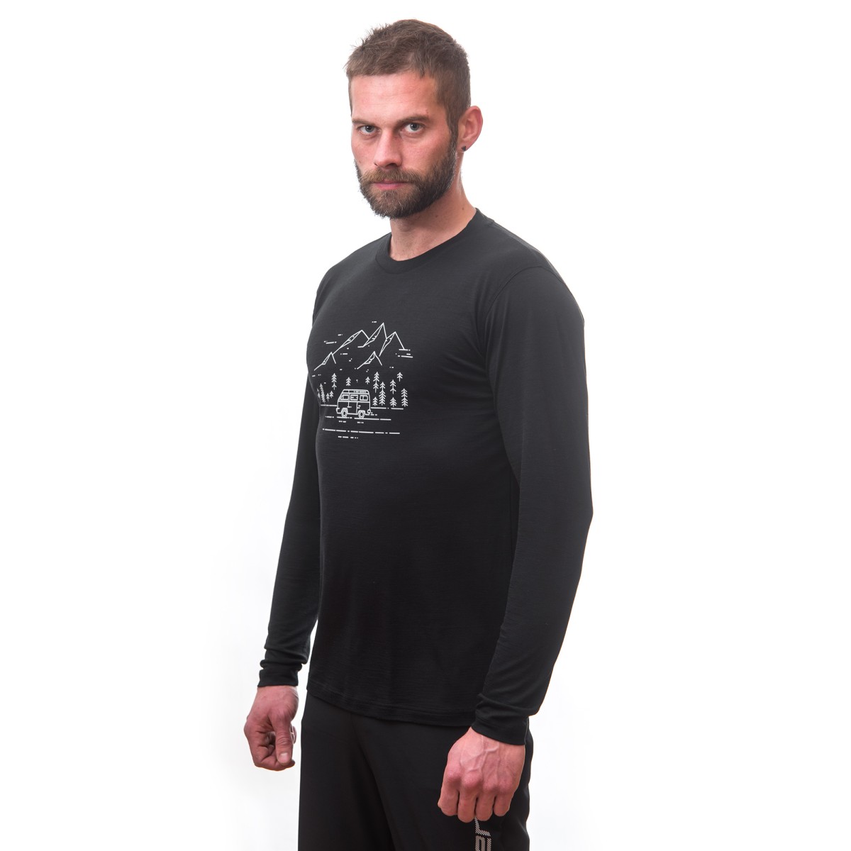 Мъжка мерино тениска MERINO ACTIVE PT tee ls BLK SENSOR - изглед 6 - Extreme-bg.com Мъжка мерино тениска MERINO ACTIVE PT tee ls BLK SENSOR - изглед 6
