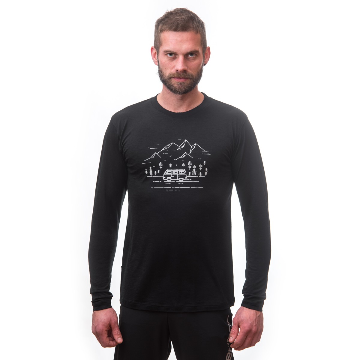Мъжка мерино тениска MERINO ACTIVE PT tee ls BLK SENSOR - изглед 5 - Extreme-bg.com Мъжка мерино тениска MERINO ACTIVE PT tee ls BLK SENSOR - изглед 5