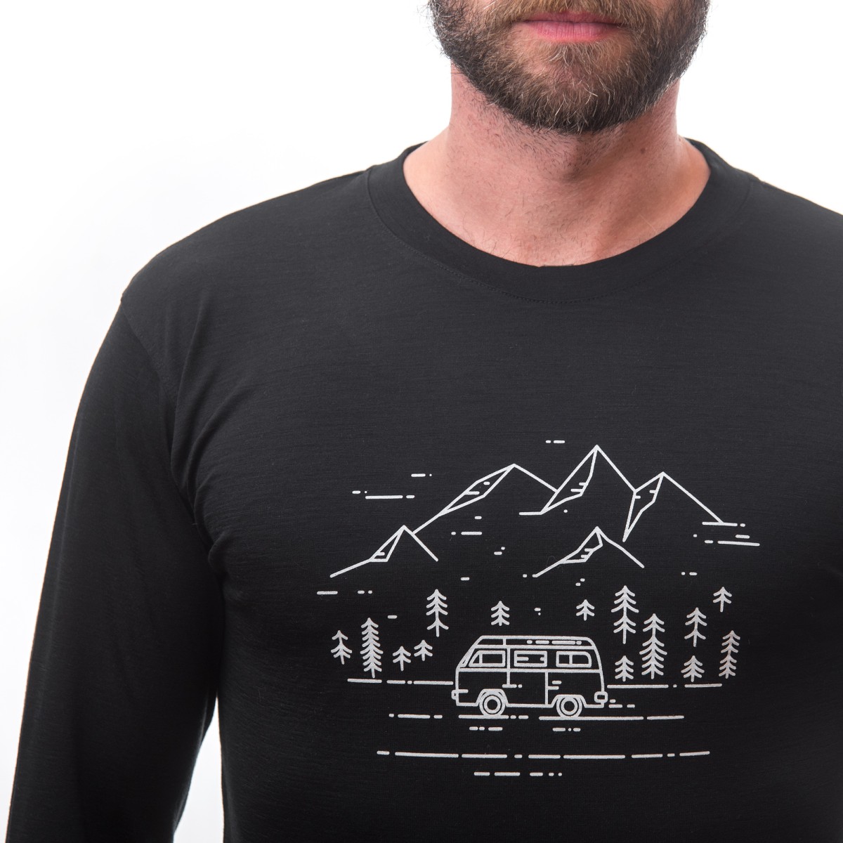 Мъжка мерино тениска MERINO ACTIVE PT tee ls BLK SENSOR - изглед 3 - Extreme-bg.com Мъжка мерино тениска MERINO ACTIVE PT tee ls BLK SENSOR - изглед 3