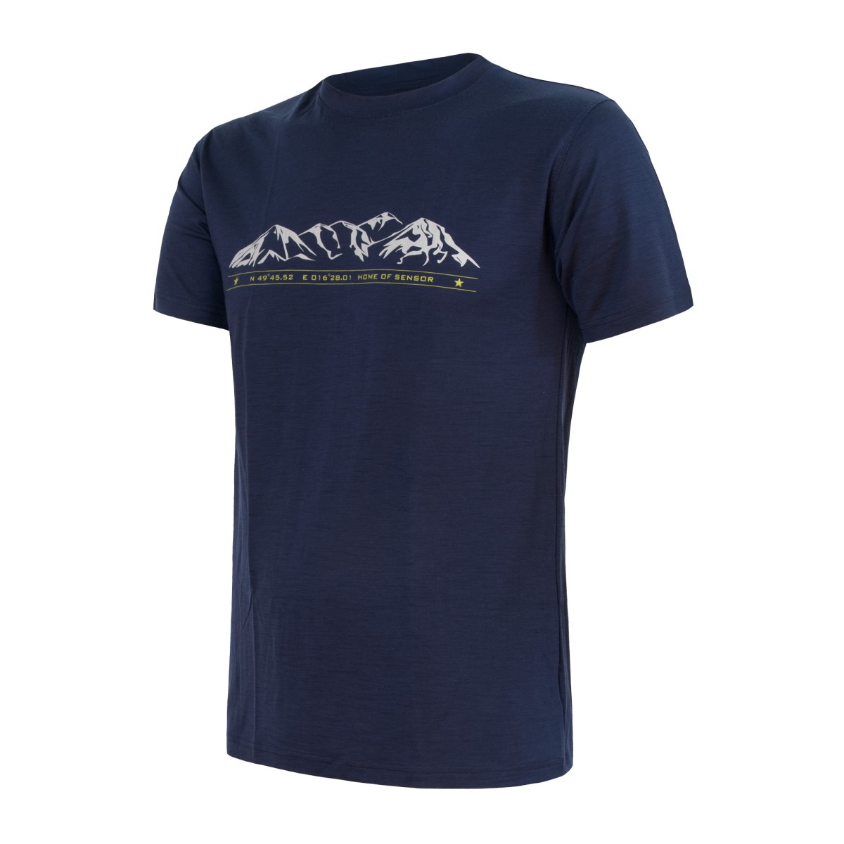 Мъжка тениска MERINO ACTIVE PT tee ss BLU M SENSOR - изглед 2