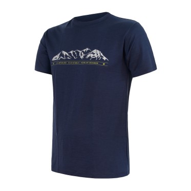Мъжка тениска MERINO ACTIVE PT tee ss BLU M SENSOR - изглед 1