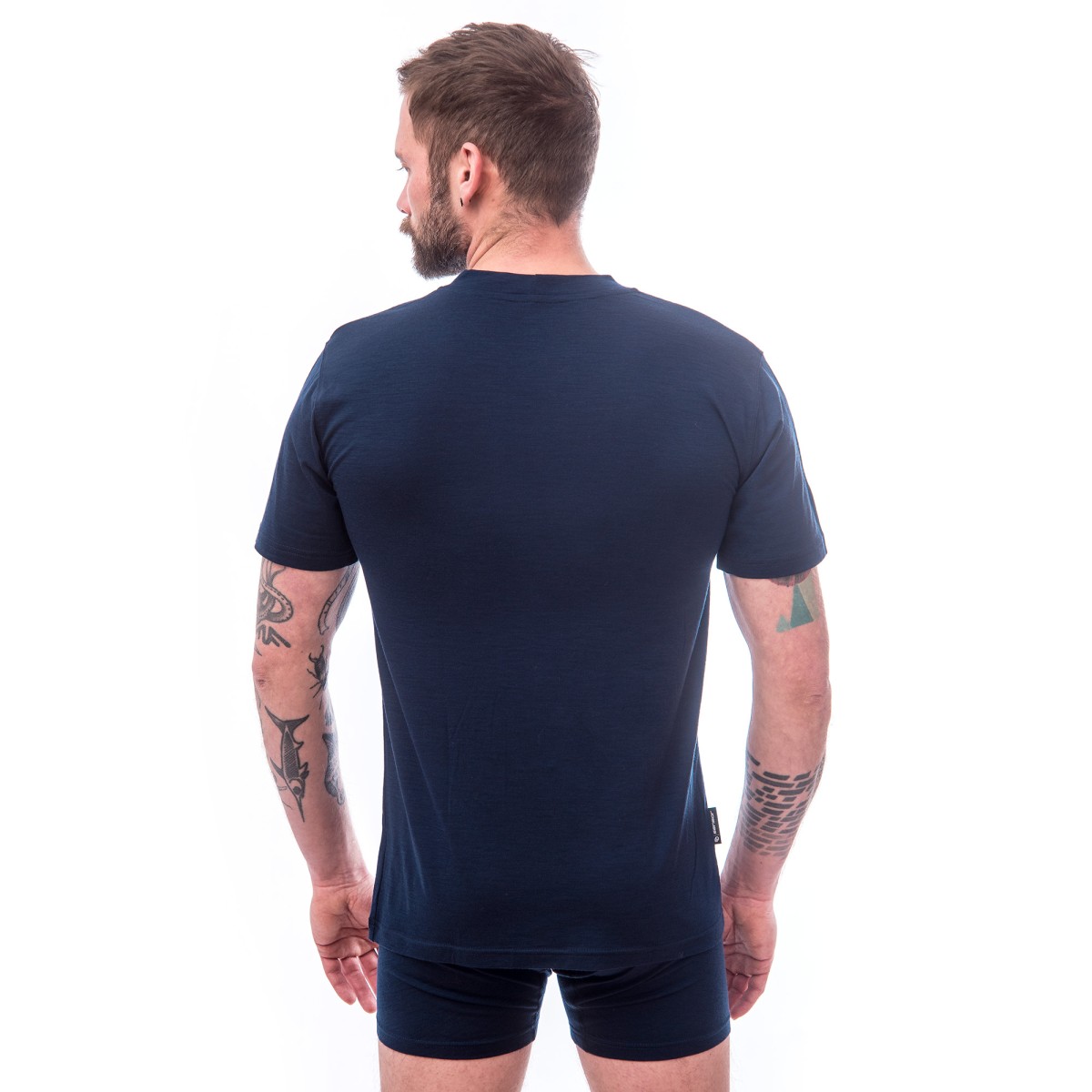 Мъжка тениска MERINO ACTIVE PT tee ss BLU M SENSOR - изглед 4