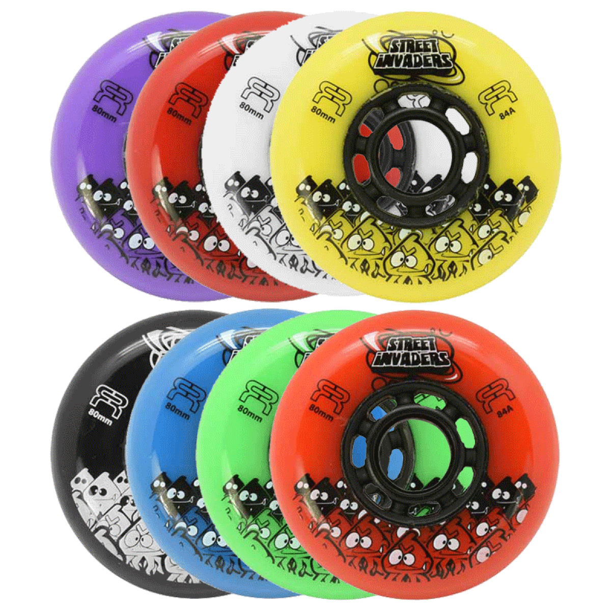 Колела STREET INVADERS BLUE 80mm 84A - 4 броя FR-SKATES - изглед 2 - Extreme-bg.com Колела STREET INVADERS BLUE 80mm 84A - 4 броя FR-SKATES - изглед 2