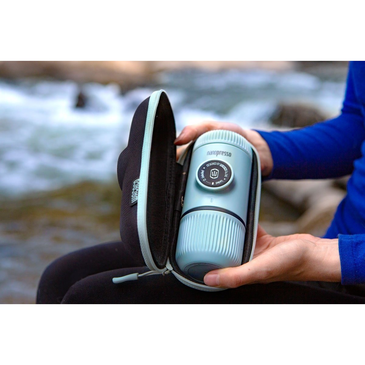 Кафе машина Espresso Nanopresso Blue WACACO - изглед 3 - Extreme-bg.com Кафе машина Espresso Nanopresso Blue WACACO - изглед 3