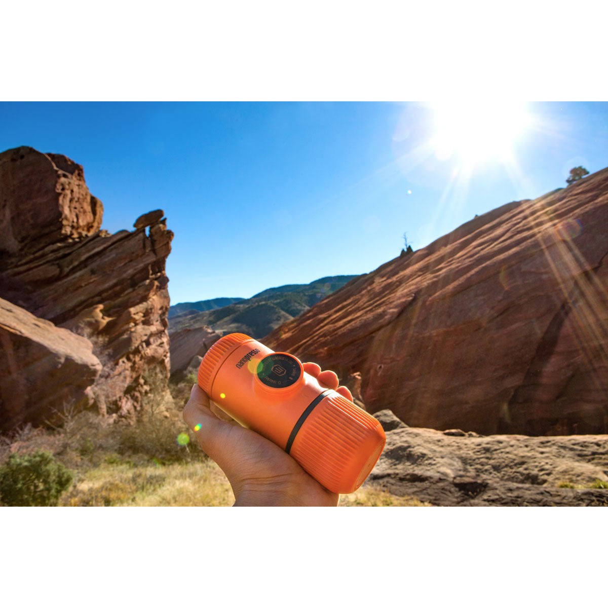 Кафе машина Espresso Nanopresso Orange Petrol за мляно кафе WACACO - изглед 5 - Extreme-bg.com Кафе машина Espresso Nanopresso Orange Petrol за мляно кафе WACACO - изглед 5