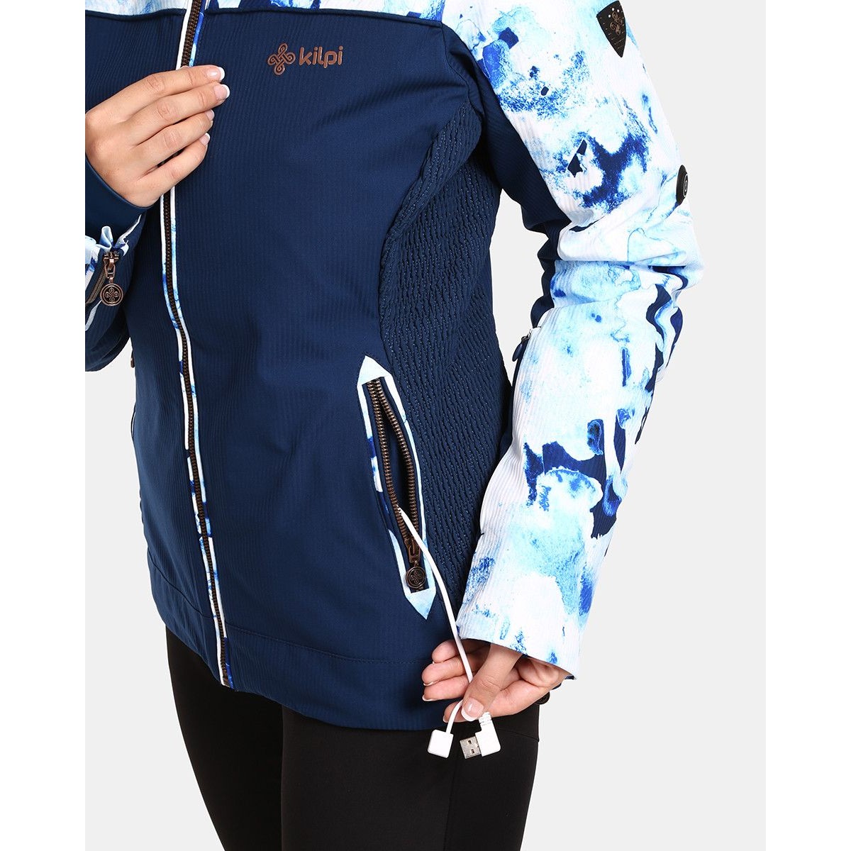 Women`s ski jacket with integrated heating system Kilpi LENA-W UL KILPI - view 9 - Extreme-bg.com Women`s ski jacket with integrated heating system Kilpi LENA-W UL KILPI - view 9