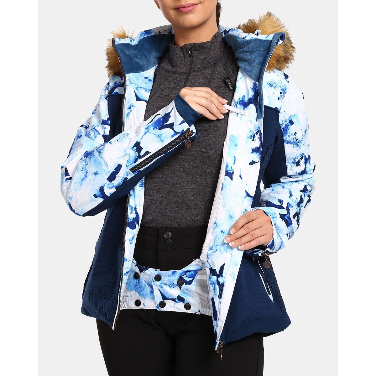 Women`s ski jacket with integrated heating system Kilpi LENA-W UL KILPI - view 7 - Extreme-bg.com Women`s ski jacket with integrated heating system Kilpi LENA-W UL KILPI - view 7