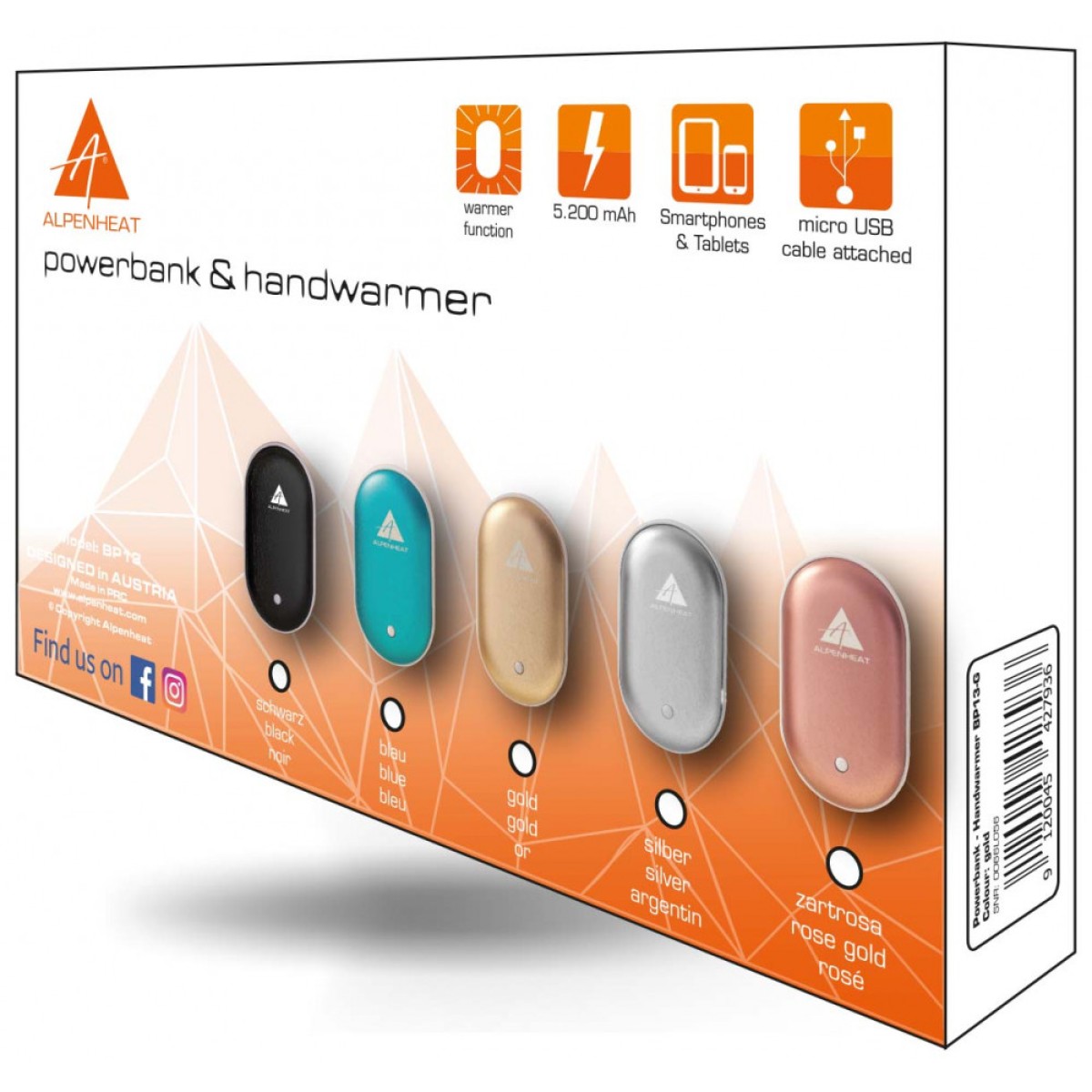 Зареждаща батерия и отоплител за ръце ALPENHEAT - изглед 3