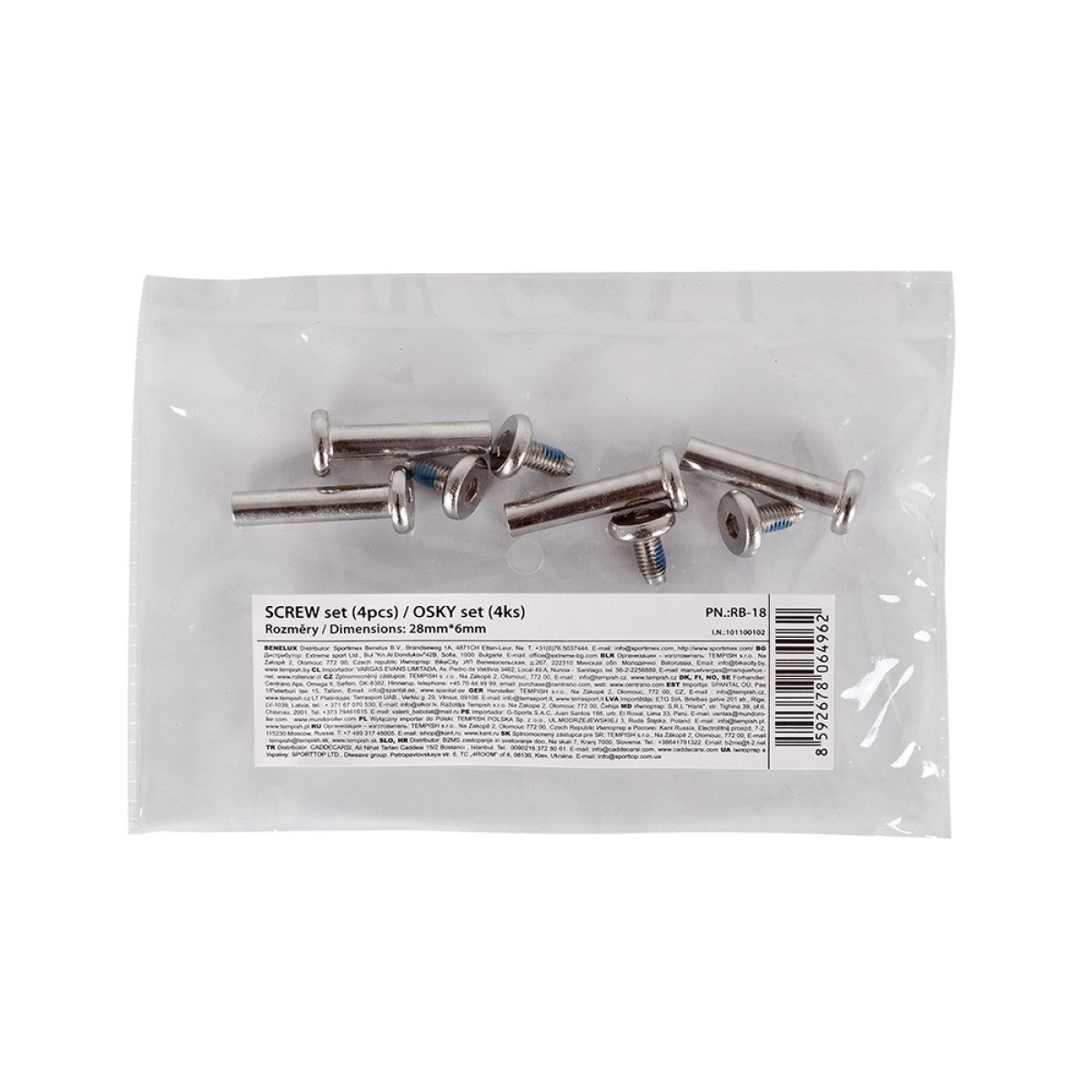 Комплект болтове 6mm (4 бр) TEMPISH - изглед 2 - Extreme-bg.com Комплект болтове 6mm (4 бр) TEMPISH - изглед 2