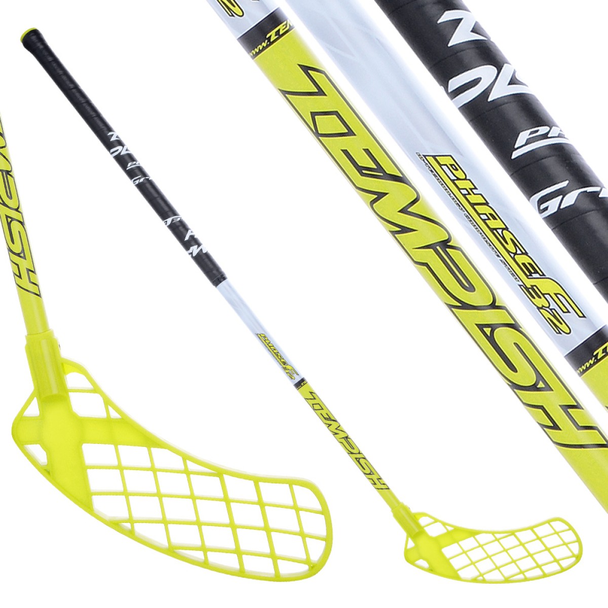 PHASE F32 NB green floorball sticks TEMPISH - view 3 - Extreme-bg.com PHASE F32 NB green floorball sticks TEMPISH - view 3