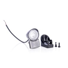 LED light including all cables, white reflector with screw+nut, back plastic cover and 2 mounting screws