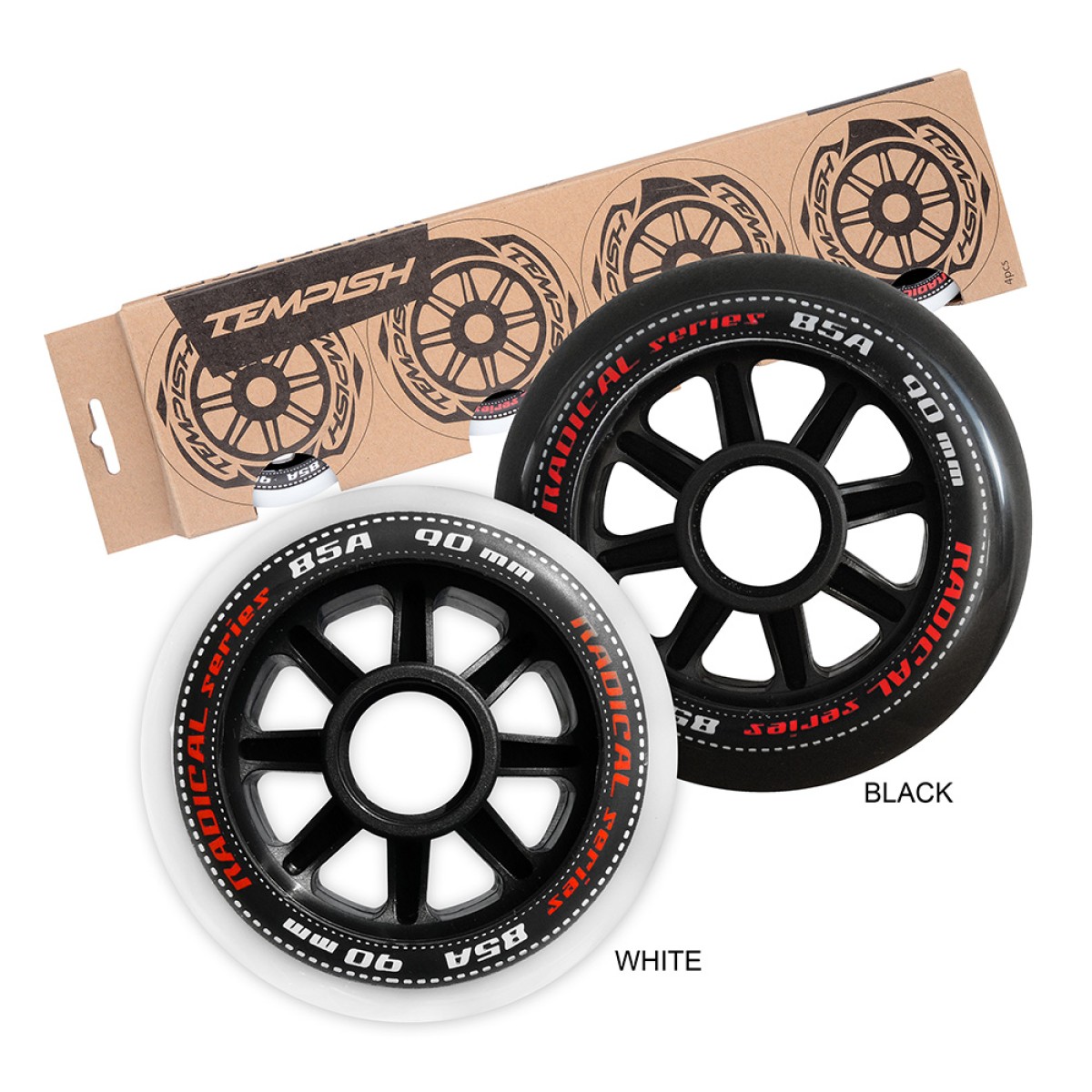 WHEEL IN-LINE SET RADICAL 90x24 85A TEMPISH - view 2 - Extreme-bg.com WHEEL IN-LINE SET RADICAL 90x24 85A TEMPISH - view 2