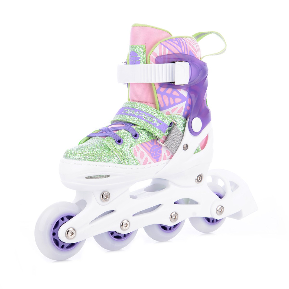 TEMPISH BAM-BU FLASH GIRL Inline Skates – Adjustable with LED Wheels, Purple & Green TEMPISH - view 9 - Extreme-bg.com TEMPISH BAM-BU FLASH GIRL Inline Skates – Adjustable with LED Wheels, Purple & Green TEMPISH - view 9