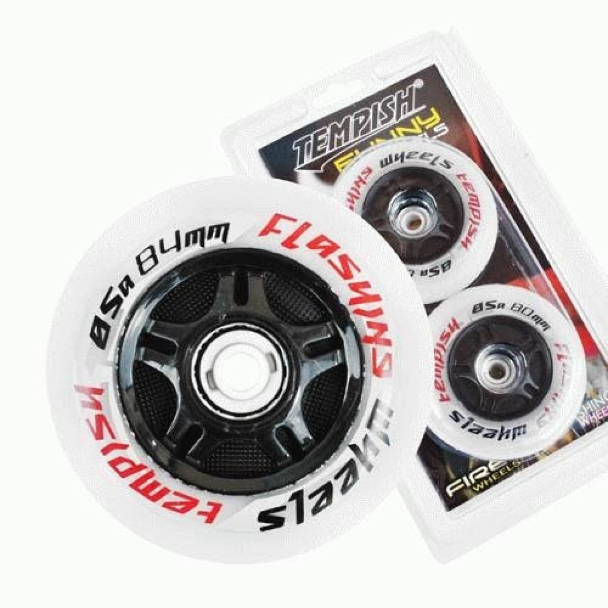 Комплект колела за ролери Flashing 84x24mm 85A - 2 бр TEMPISH - изглед 4 - Extreme-bg.com Комплект колела за ролери Flashing 84x24mm 85A - 2 бр TEMPISH - изглед 4