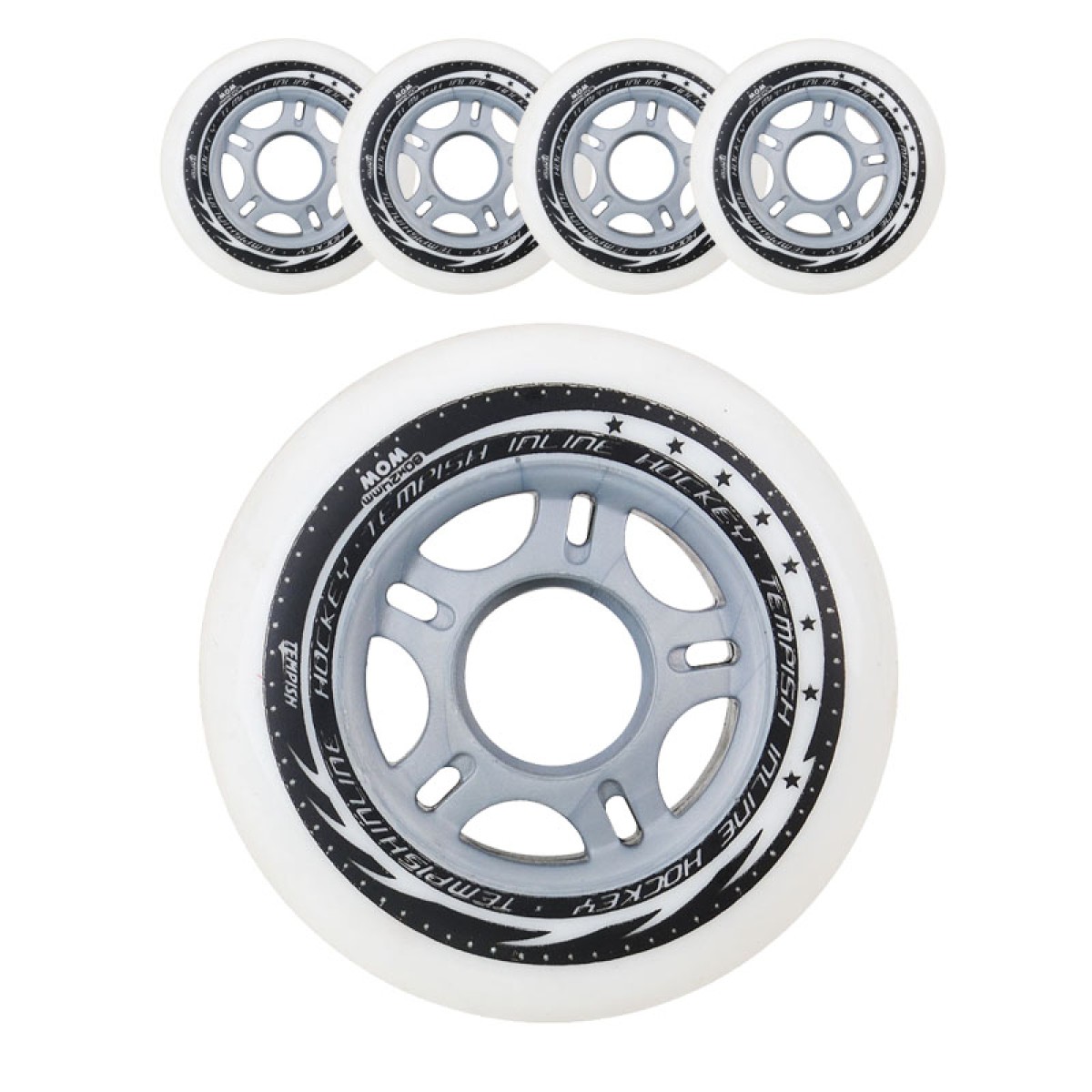 WOOW 59x24 78A wheel set for inline hockey TEMPISH - изглед 2 - Extreme-bg.com WOOW 59x24 78A wheel set for inline hockey TEMPISH - изглед 2
