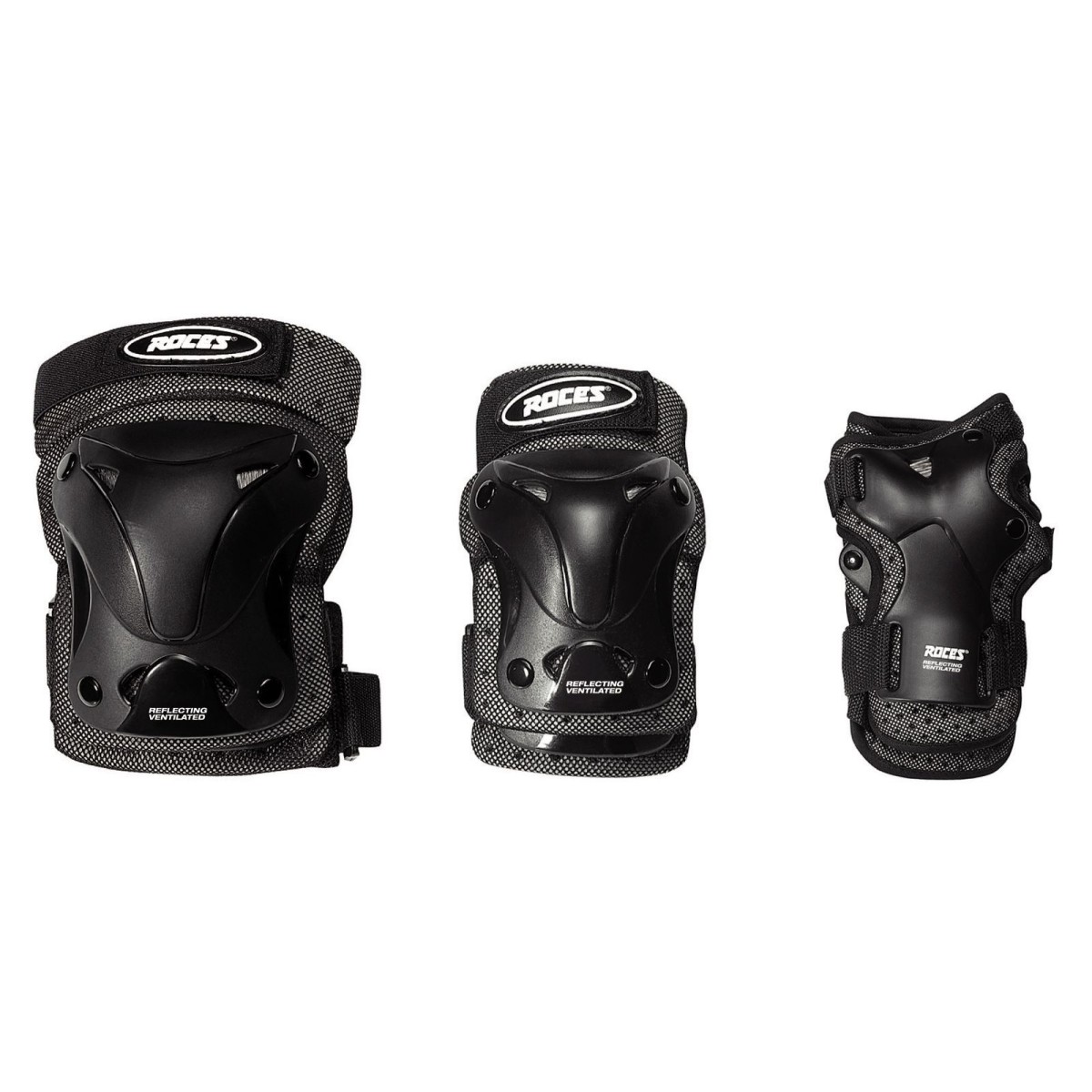 JR VENTILATED 3-PACK black ROCES - view 2 - Extreme-bg.com JR VENTILATED 3-PACK black ROCES - view 2