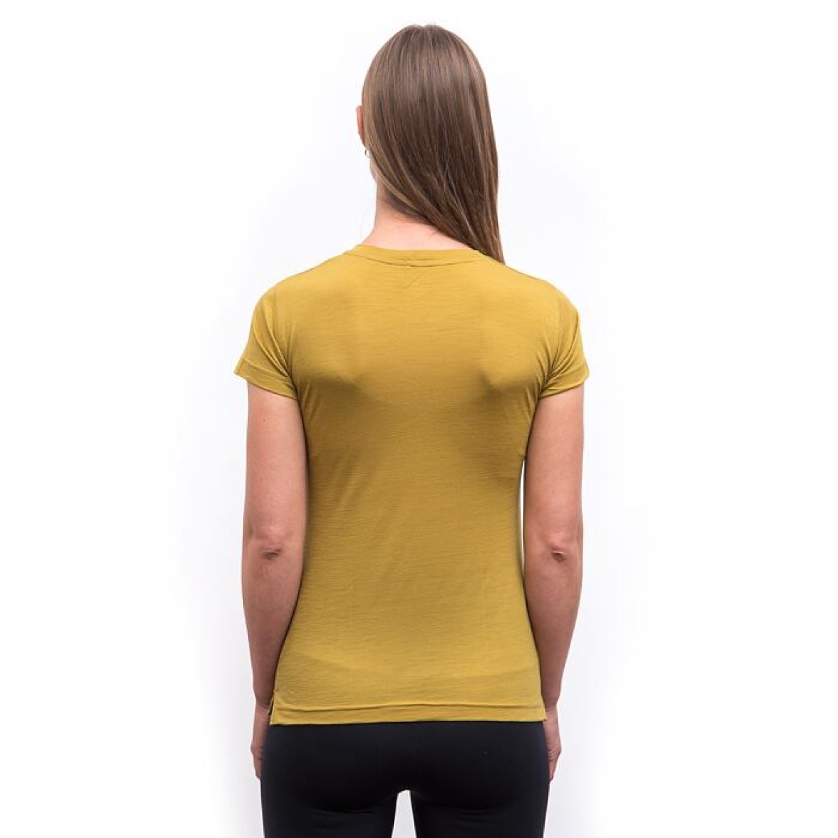 Women's T-shirt MERINO AIR Summit mustard SENSOR - view 4 - Extreme-bg.com Women's T-shirt MERINO AIR Summit mustard SENSOR - view 4